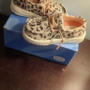 Hey Dude Kids Leopard Print Shoes
